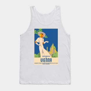 Spend Summer Days in Vienna Vintage Poster 1937 Tank Top